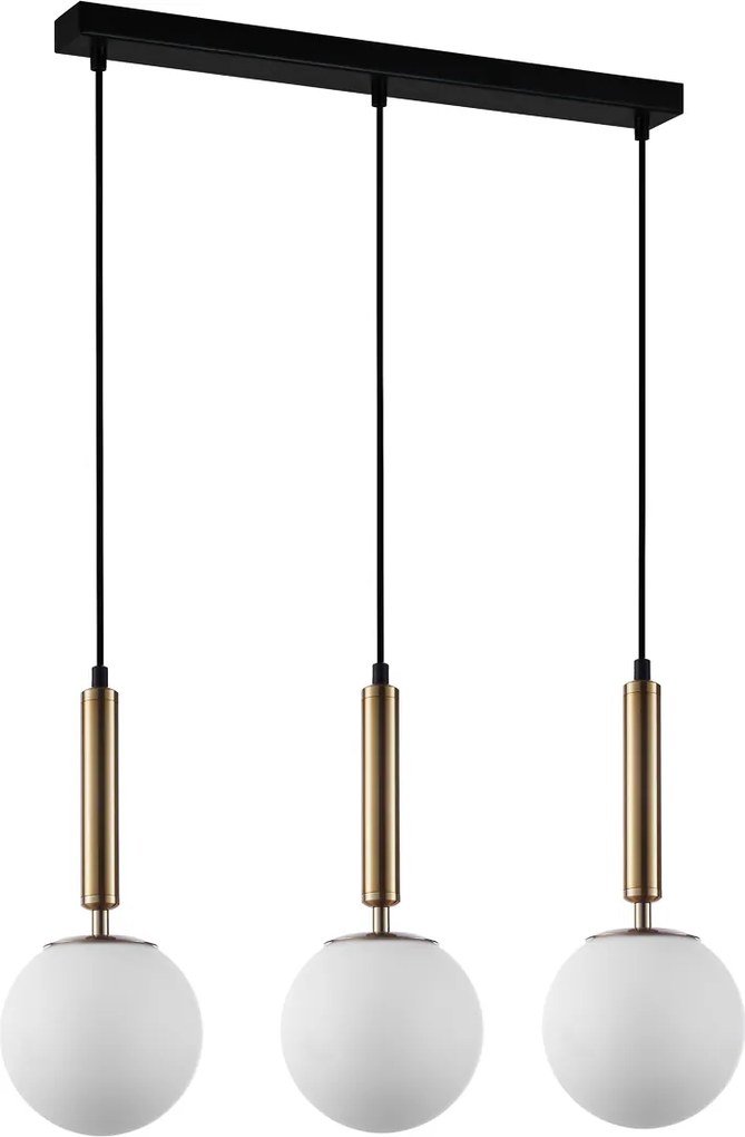 Italux glamour modern függeszték ravena fehér sárgaréz itxpnd-2324-3lgd+opa