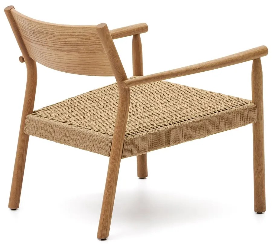 Világos natúr színű szőtt fotel Yalia – Kave Home
