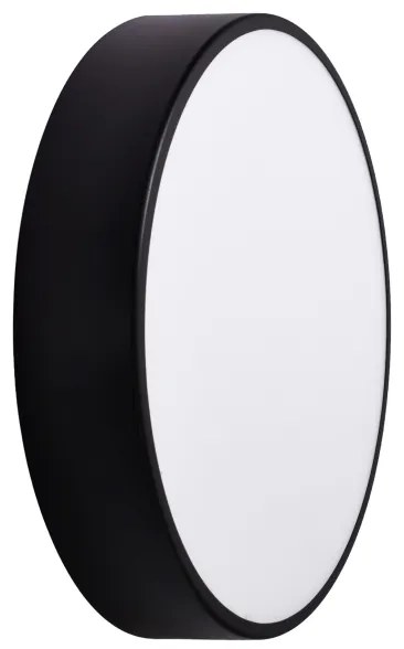 Fürdőszobai mennyezeti lámpa érzékelővel CLEO 3xE27/24W/230V átmérő 40 cm fekete IP54