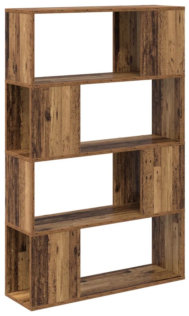könyvespolc Régi fa Szerelt fa 80 x 24 x 124 cm Polc