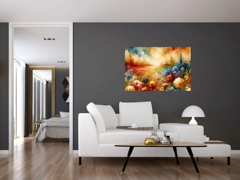 Kép - Színes rét (90x60 cm)