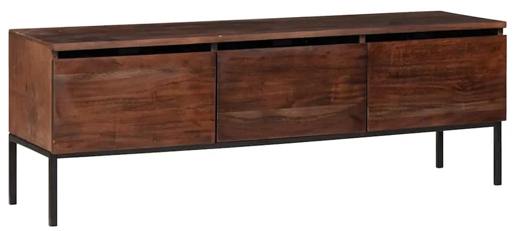 Média tárolószekrények és állványok mézbarna 110 x 30 x 36 cm