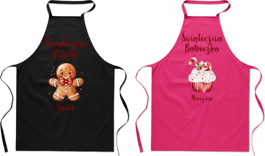 Karácsonyi kötény Pároknak Karácsonyi Sütemény Karácsonyi Muffin Név