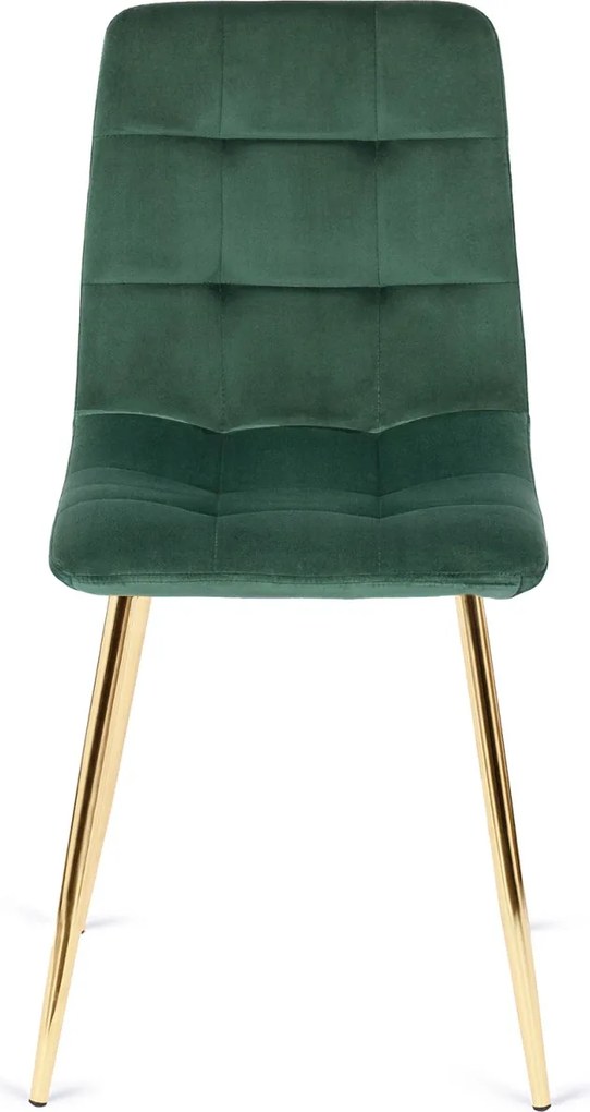 Szék zöld színben, bársony kárpittal. YORK
