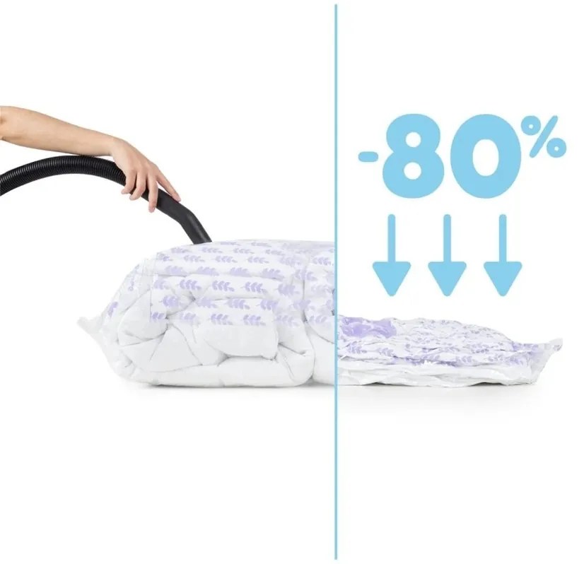 Kompaktor Vákuumos tároló zsák Compress LLevendula 100 l, 70 x 100 cm, 1 db