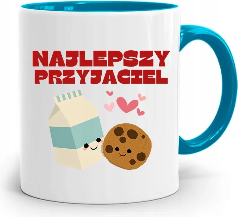 Kék Bögre Barátnak Legjobb Barát fényképes nyomtatással