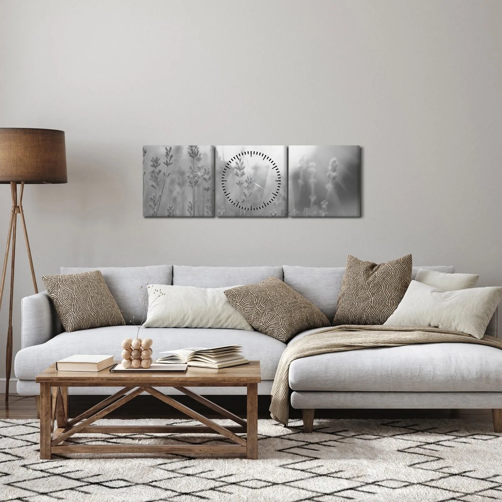 Kép - Levendula (órával) (90x30 cm)
