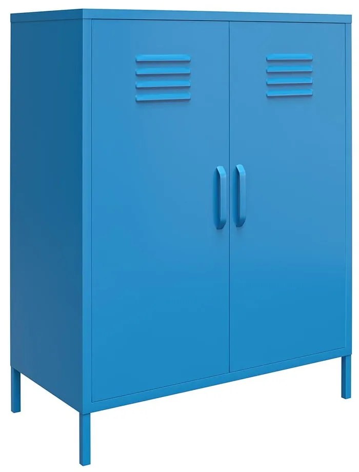 Cache kék fém szekrény, 80 x 102 cm - Novogratz