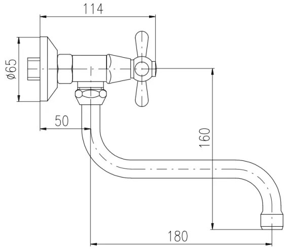 RAV Slezák MK101.5/21CMATSM -Mosogató-/mosdó csaptelep MORAVA RETRO fekete/sárgaréz