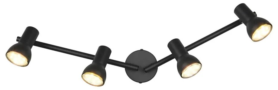 Fekete spotlámpa ø 8 cm Cantar – Trio