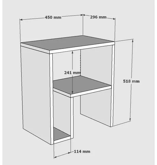 Kézi asztal Mimise (zafír tölgy) . 1094697