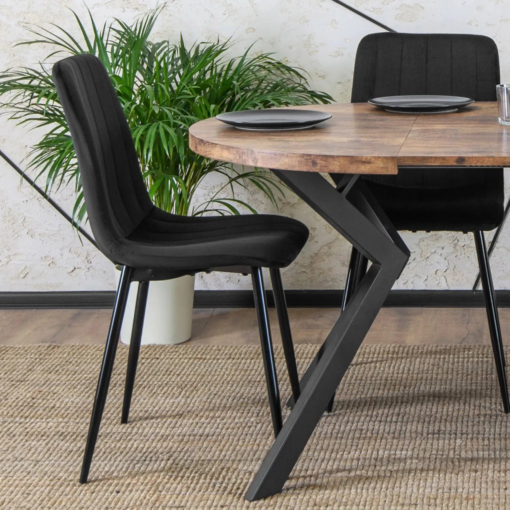 Bővíthető Étkezőasztal Rusztikus Tölgy Színben. LUKAS 100-250 cm