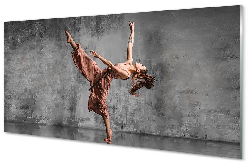 Üvegképek Női hosszú haj tánc 120x60cm