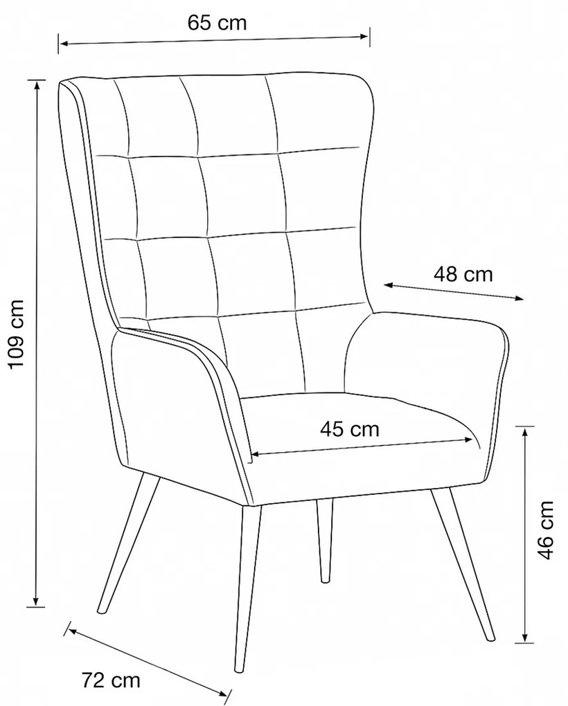 315 GREY2 relaxfotel, sötét szürke