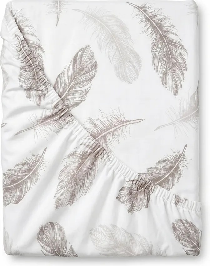 Kvalitex Shelby pamut körgumis lepedő, fehér, 160 x 200 cm, 160 x 200 cm