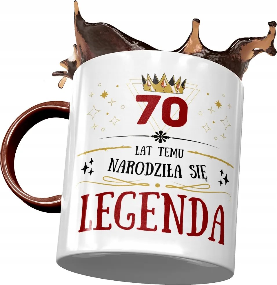 Bordó Bögre Születésnapra 70 70-es 70-es Ajándék Nyomtatott Fotóval