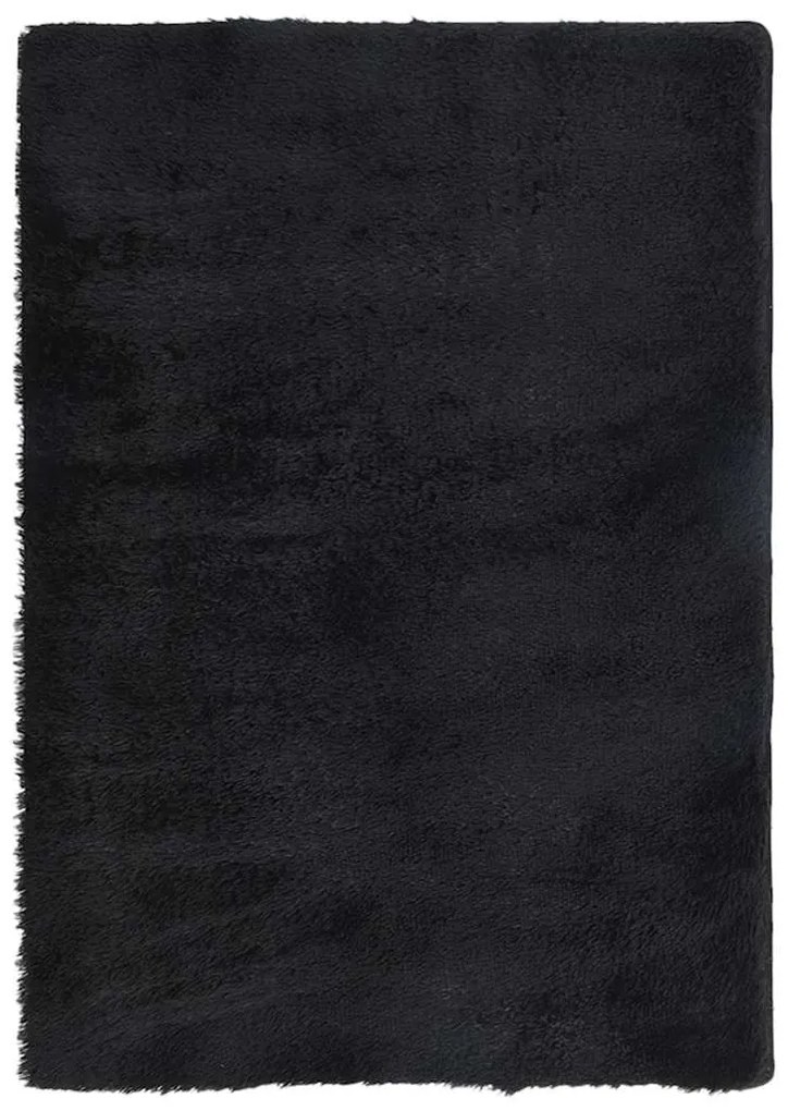 fekete hosszú szálú NAVARRA bozontos szőnyeg 240x340 cm