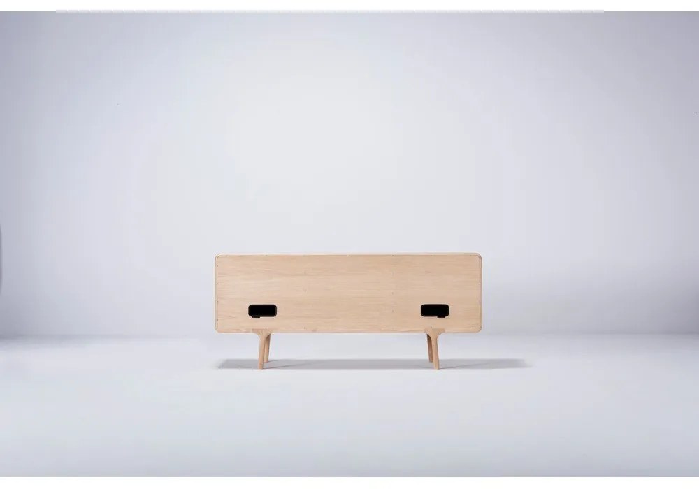 Fawan Natural TV-állvány tömör tölgyfából - Gazzda