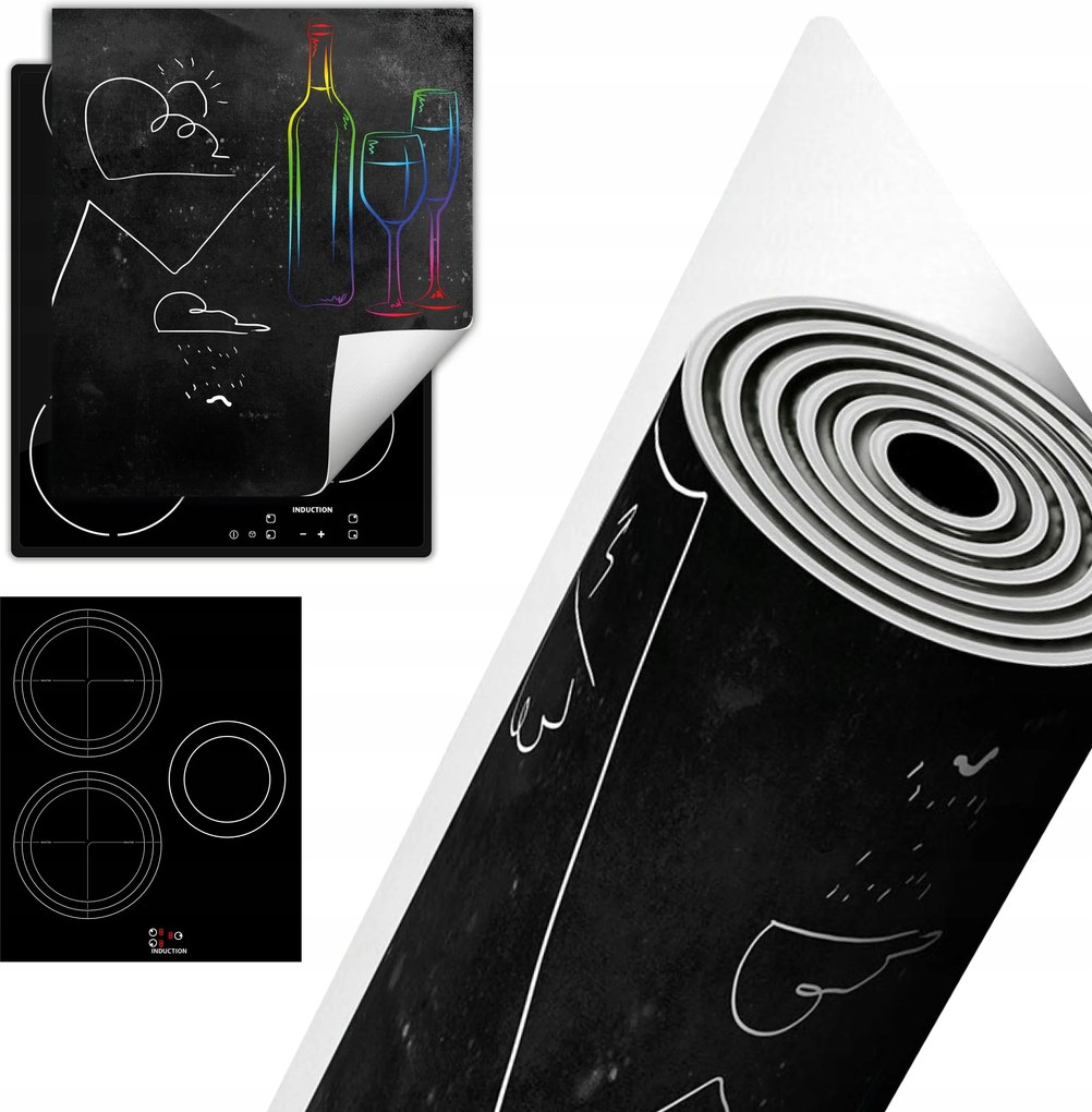 Tűzhelyvédő Szőnyeg Asztali Dekoráció 45x52 sötét bordó