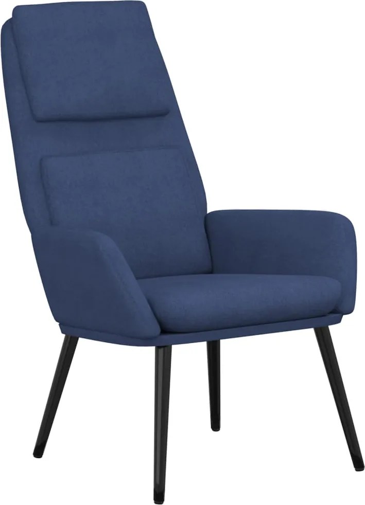 vidaXL kék szövet pihenőfotel