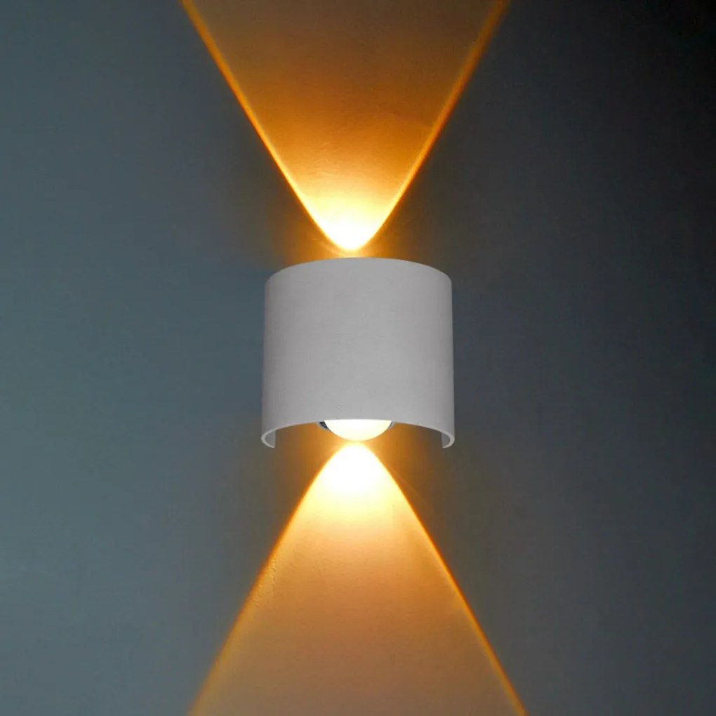 ITALUX OWL-6650-1-WH-3K ORTELO Modern Kültéri Fali Lámpa Fehér LED IP54