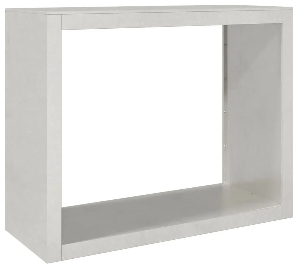 rozsdamentes acél tűzifatároló 100 x 40 x 80 cm