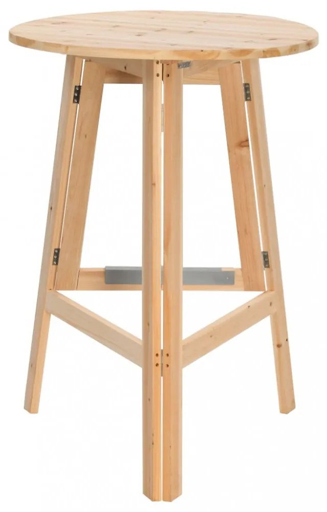 összecsukható fenyőfa bárasztal 78 cm