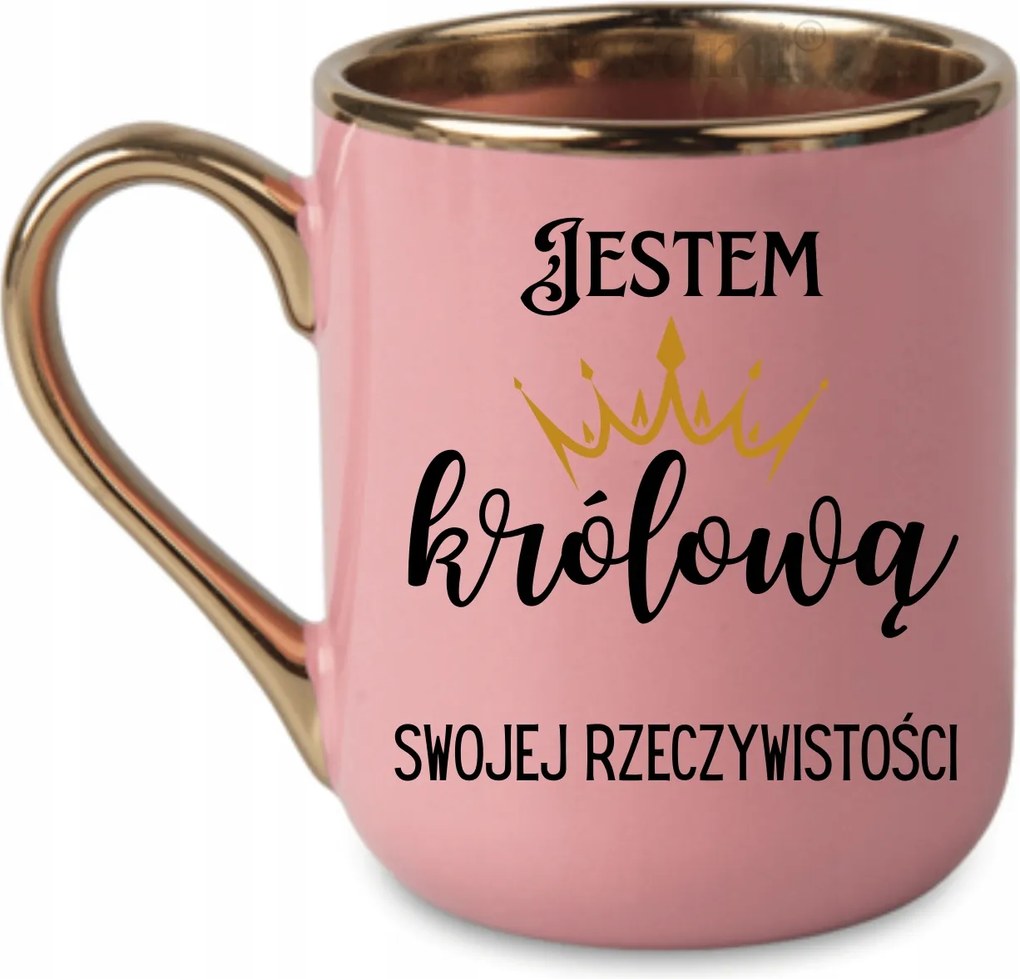 Bögre Én vagyok az elegáns királynő 330 Rózsaszín