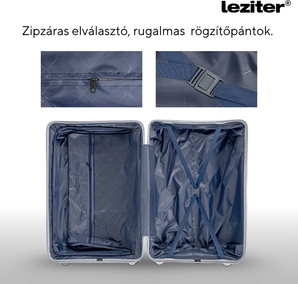 TraveLux Voyager kabinbőrönd keményfedeles 55x40x20 cm szürke