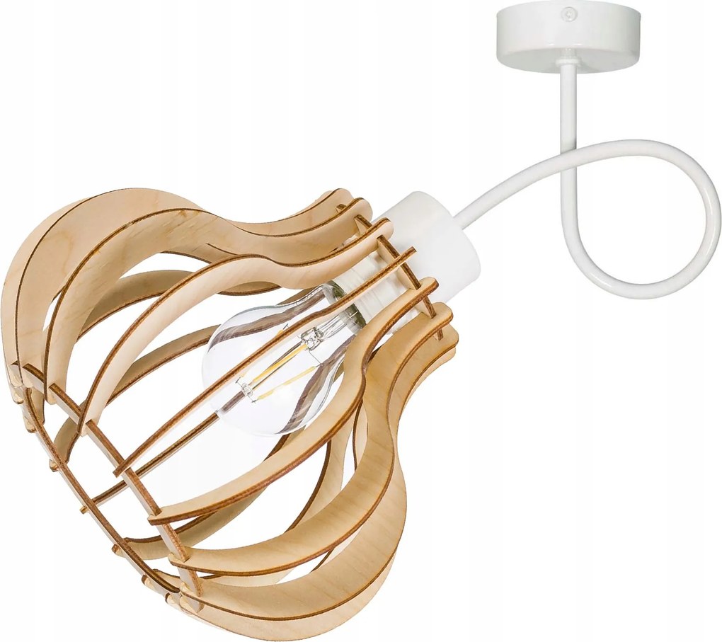 Lámpa fali csillár 1x E27 fix Loft fa