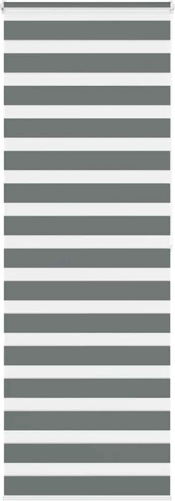 vidaXL zebrafüggönnyel sötét szürke szövetszélesség 80,9 cm poliészter