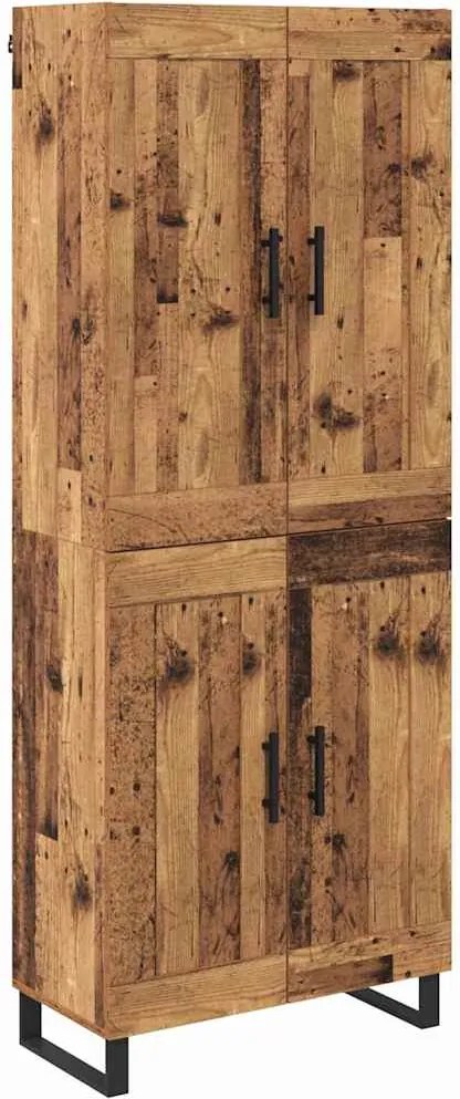vidaXL Magasfiú Öreg fa 69,5 x 34 x 180 cm Faanyag