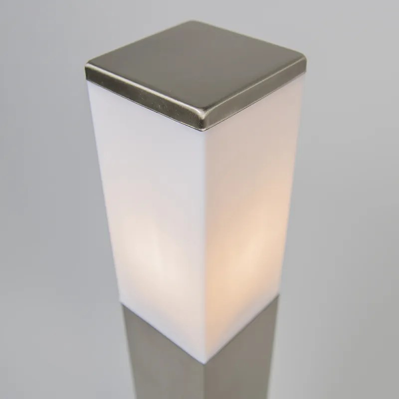 Kültéri lámpa acél 80cm IP44 - Malios földszúróval és kábelbevezetővel