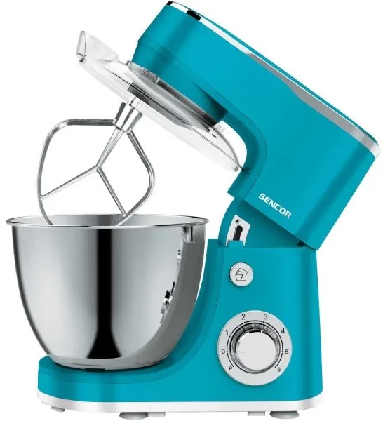 Sencor - Konyhai robotgép rozsdamentes acéltállal 1300W/230V türkiz
