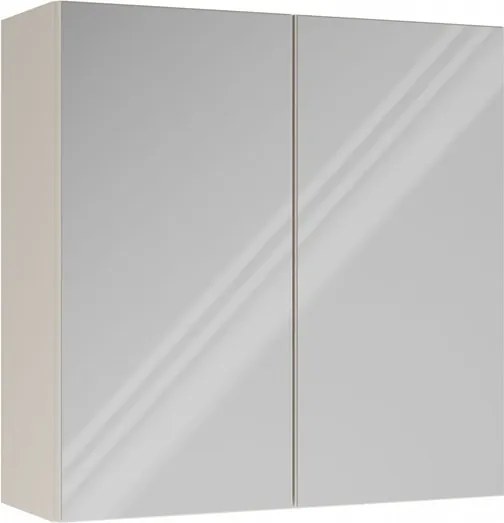 POLA 2DL fürdőszoba szekrény 60x22x60 cm mosdóval, tükörrel, kasmír