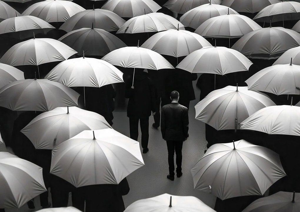 Poszter 84x59,5cm Magány a tömegben