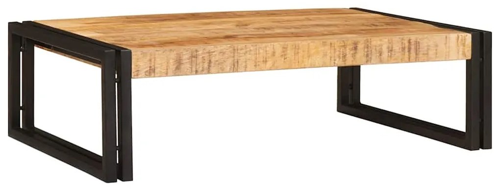 Fürdőszobai polc polcokkal 80 x 50 x 23 cm Tömör mangófa és vas