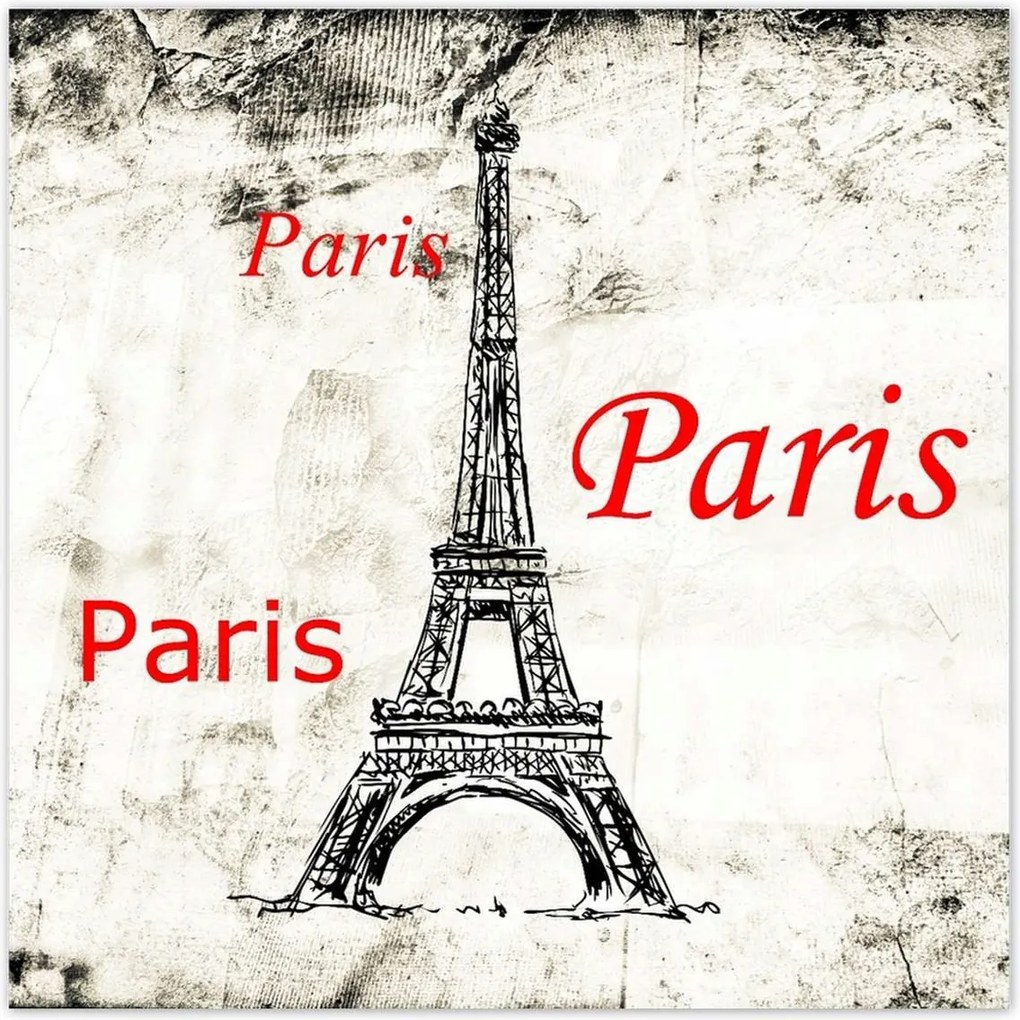 Poszterek 100x100 I Love Paris