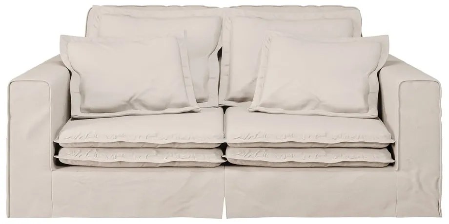 Krémszínű kanapé 196 cm Nora – Ropez