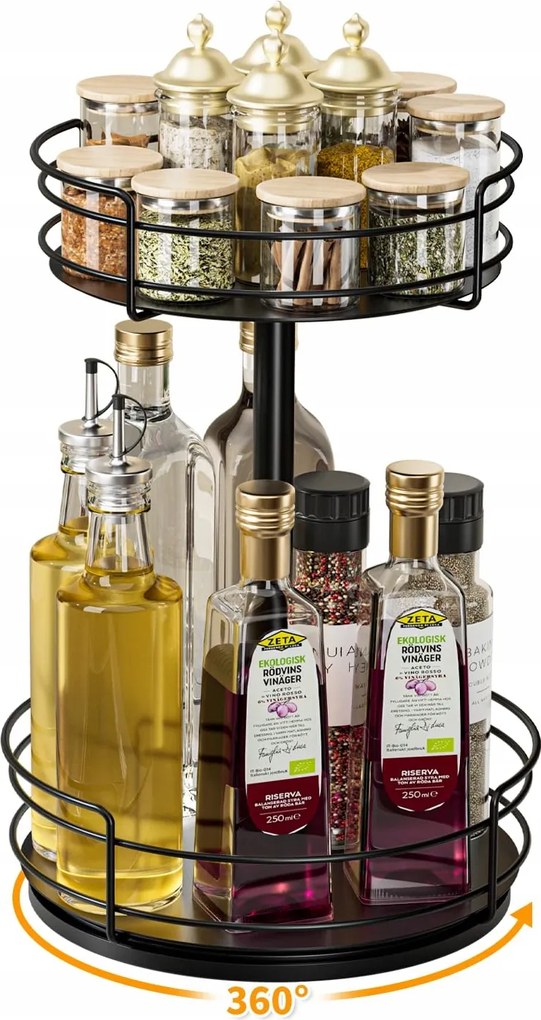 Forgatható fűszertartó állvány a konyhába