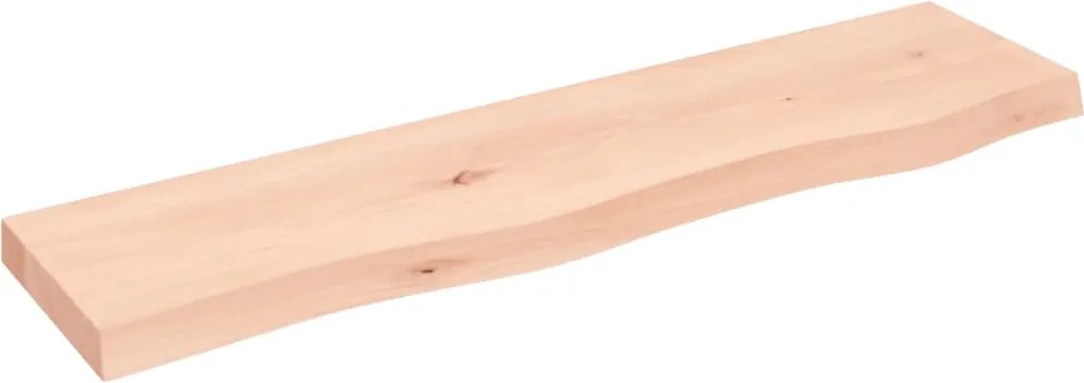 vidaXL kezeletlen tömör tölgyfa fali polc 80x20x4 cm