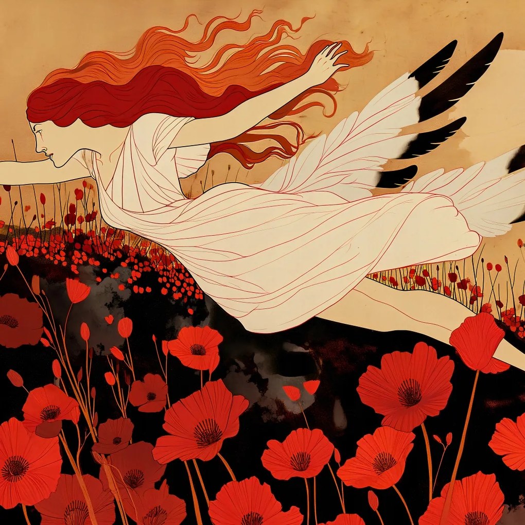 Poszter 100x100cm Aura kovácsolt a mezőn