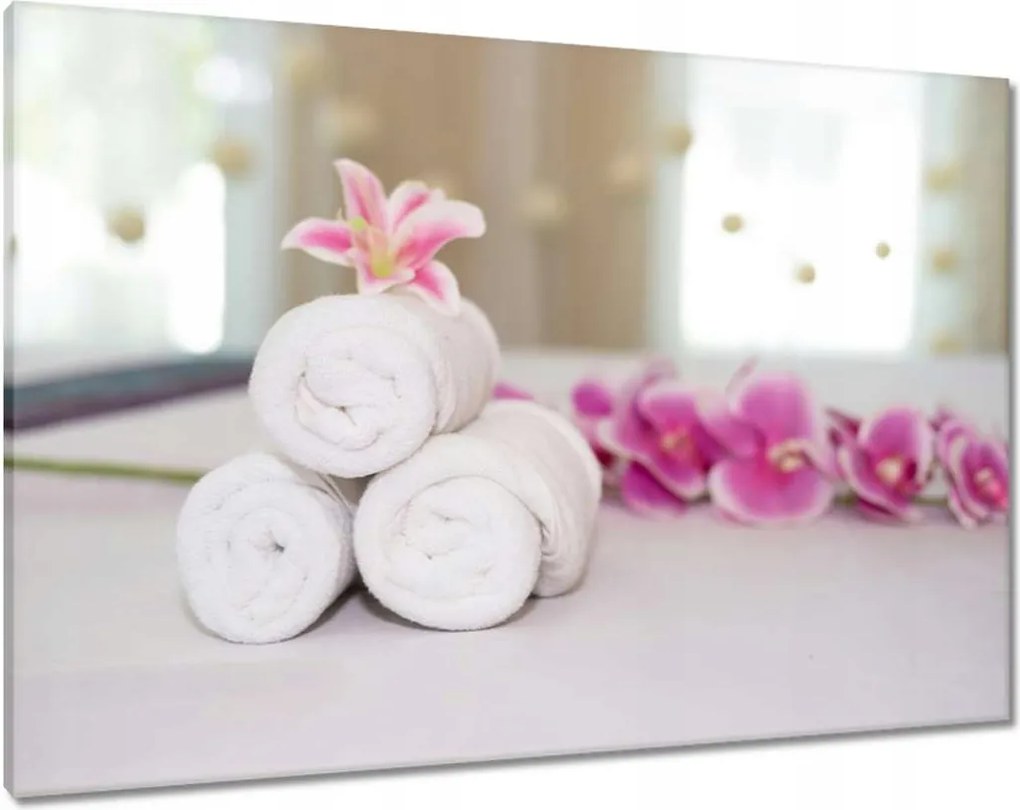 Vászonkép 100x70 Spa Wellness Orchidea