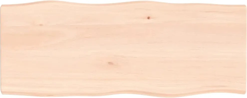 vidaXL asztallap 100x40x(2-4) cm kezeletlen tömör fa élőszegélyes