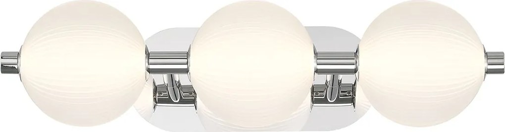 Quintiesse modern fürdőszobai lámpa palmas fehér polírozott nikkel elsqn-palmas-3w-pn IP44