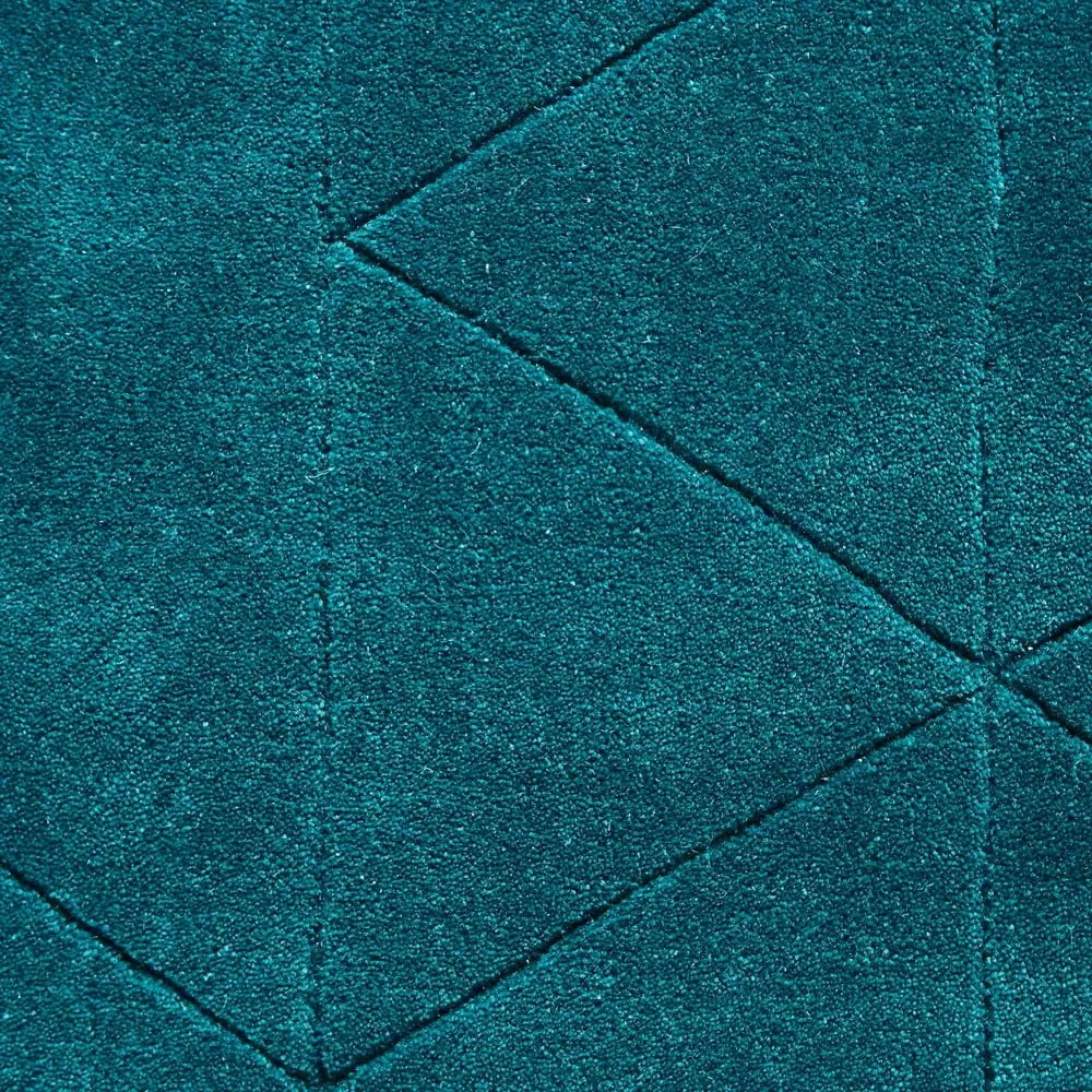 Kasbah smaragdzöld gyapjú szőnyeg, 150 x 230 cm - Think Rugs