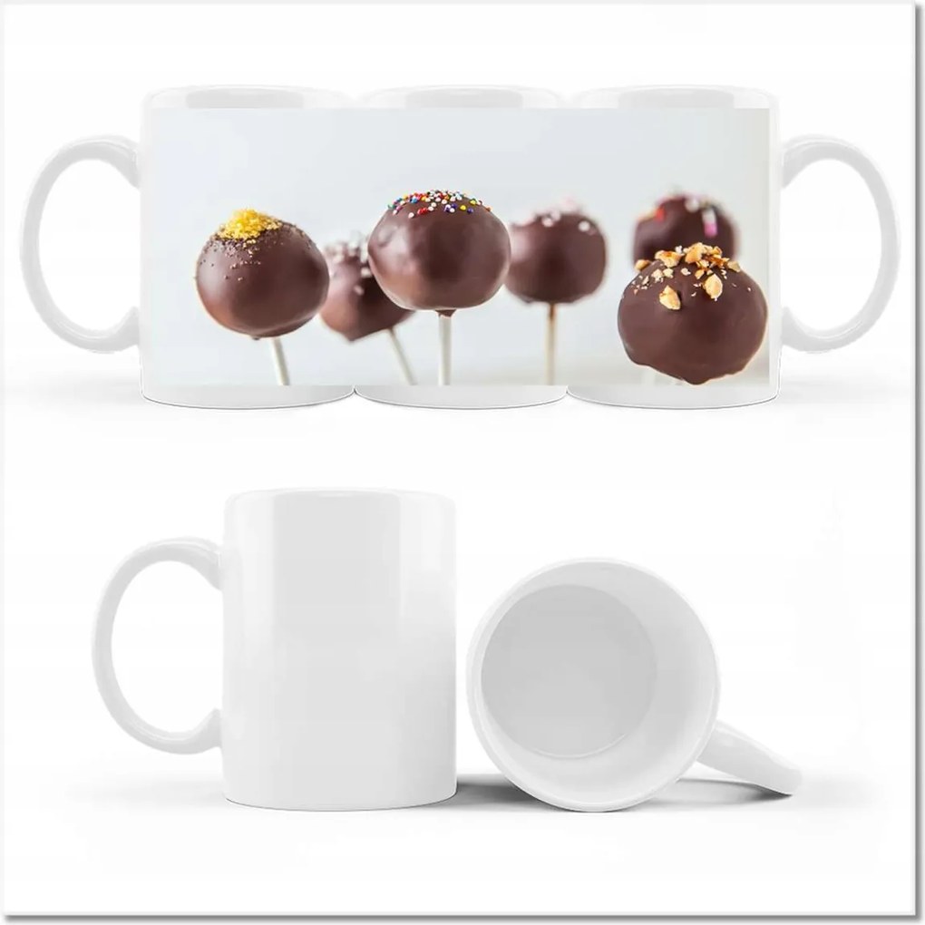 Csokoládé nyalókás fényképes bögre