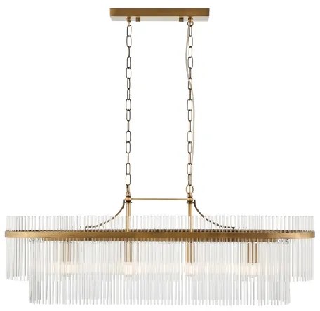 Endon 112573 - Csillár láncon MARIETTA 4xE14/6W/230V réz/átlátszó