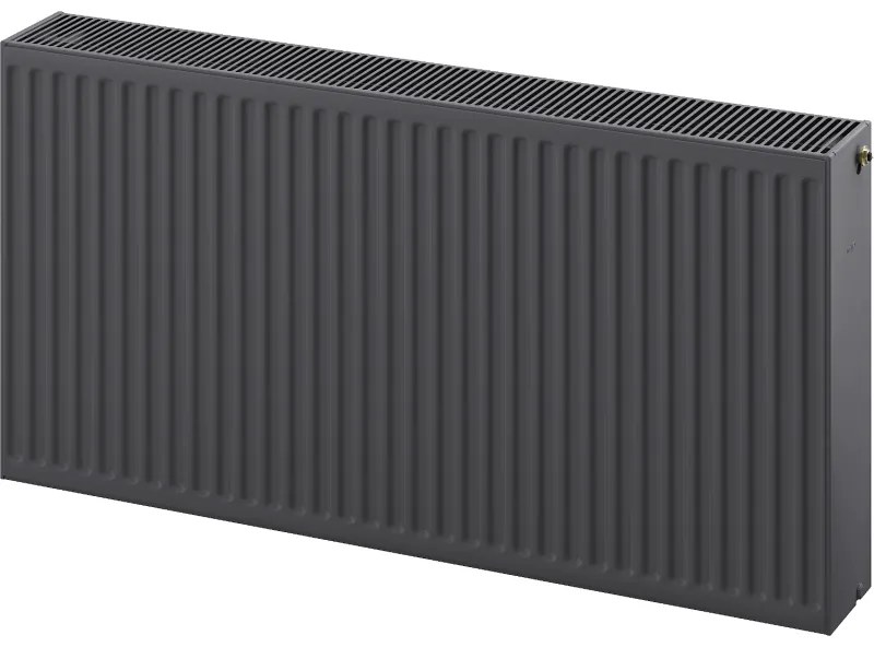 Mexen CC33, panelradiátor 600 x 2600 mm, alsó középső csatlakozás, 6070 W, antracit, W6C33-060-260-66