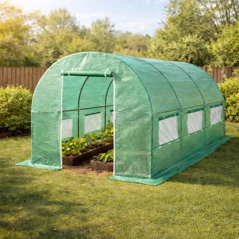 Home &amp; Garden Fóliasátor 250 x 400 cm(10 m2) zöld